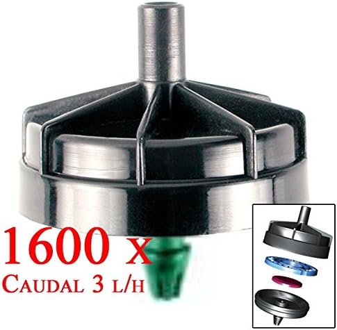 Feeder autocompensante Mushroom and antidrenante 3 Litres Per Hour. Feeder for Irrigation Agricola. Djing Feeder. Feeder pinchado. Top Quality Feeder Similar to NETAFIM. Bag of 1600 Pack