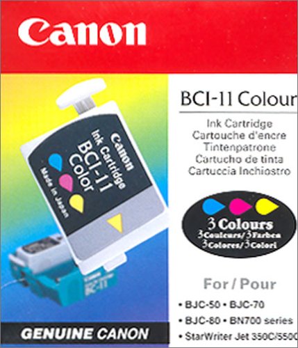 Canon BCI-11C Cartouche d encre d origine 3 Jaune  cyan  magenta 0958A002