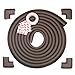 Edge Armor - 5 Metres of Edge Guards & 4 Corner Protectors Chocolate Brown