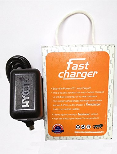 Hycot Fast Charger 2.1Amp - For Samsung HTC Sony Motorola And All Other Smart Phones By Prithvi