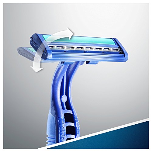Gillette Blue II Plus Slalom Einwegrasierer 10 Stück , 4er Pack (4 x 10 Stück) - 2