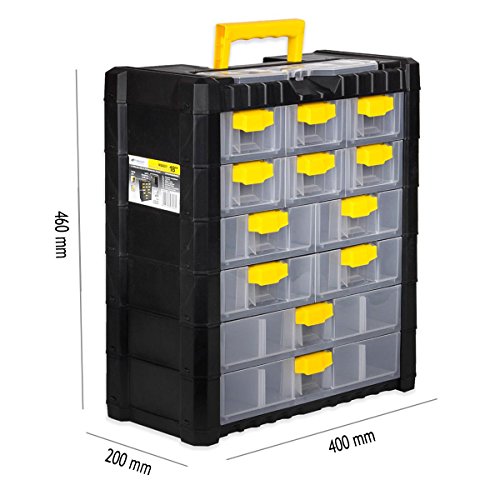 Kleinteilemagazin Sortimentskasten Fachkasten 12 Laden Koffer Werkstattregal - 3