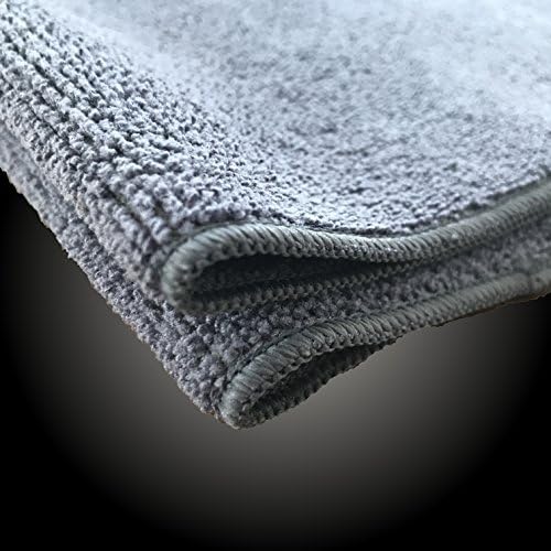 5x Custom Polish Super Soft Microfibre Cloth Microfibre Cloth 40 x 40 cm Anthracite
