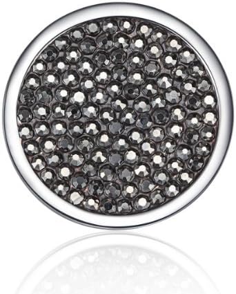 Interchangeable Coin for Interchangeable Pendant Necklace -Black Hematite - (pendant not included)