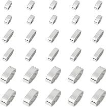 CRAFTYMELODY Schiebeperlen Set - 40 Stück Edelstahl Perlen Für Schmuckherstellung