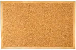 TOPSHOP Pinnwände Korktafel KORKPLATTE HOLZ + PINS verschiedene Größen (70x100cm)