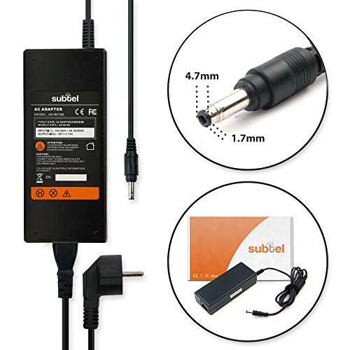 subtel® Premium Ladegerät (90W, 4.74A, 19V) für Compaq Armada / Evo / Presario / Prosignia / HP Compaq / Pavilion Ladekabel Netzteil - 2