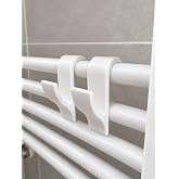 Havlupan Askısı 2'li Set Delme Gerektirmeyen Pratik Havlu ve Kıyafet Askılığı Banyo D&uuml;zenleyici