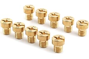 GZYF 10-Pack Carburatore Getti Principali 30 32 35 36 38 40 42 45 46 48 Set Sostituire M5 Per Carburatore Dellorto SHA SHB UA UB PHBG VHB-CS VHBT-CS