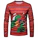 Produktbild Soupliebe Herren Herbst Winter Weihnachten Weihnachten PrintingTop Langärmeliges T Shirt Bluse für Herren