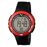 Puma Time Herren-Armbanduhr PU-Touch-black red Digital Quarz Kautschuk PU911211001