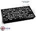Produktbild Keyboard Keys Black Cushioned Bean Bag Laptop Lap Tray Desk - Built-in EMF Shield (Electro Magnetic Field) Kissen Tablett Knietablett Kissentablett - Schwarzer Rahmen