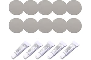 Lfdhcn 5 Set Kit de réparation de Bateau Gonflable Patchs adhésifs matériels en PVC pour canapé à Eau