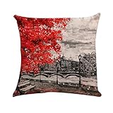 Yvelands Grüne Pflanzen-Serie Home Auto Sofa Dekoration Leinen Kissenbezug