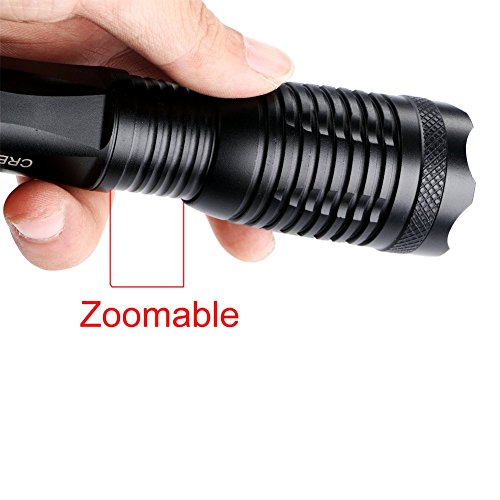 Enjoydeal LED ZOOMABLE Taschenlampe 1000Lm CREE XML-T6 Lampen Aluminium Handschlaufe - 3