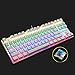 Produktbild IWTGR Mechanische Tastatur, Esports Büro schreibend Tastatur RGB LED Hintergrundbeleuchtung, Personalisierte Hintergrundbeleuchtung Aufnahme - Weiß