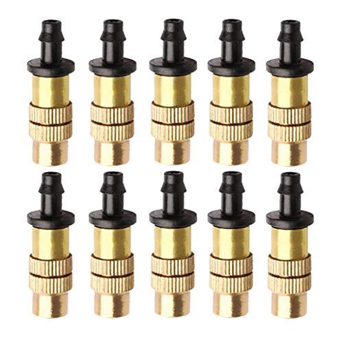 Preisvergleich Produktbild Gartenschlauch Düse Wasserhahn Sprinklerdüse, Mini Skater 12 Set Kupfer Einstellbare Sprühdüse Zerstäubung Kupfer Kapillareffekt Nehmen Werkseitig Einstellbare Bewässerungstropfer Sprinkler Emitter