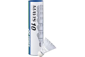 YONEX Mavis 10 Badminton Shuttlecocks - Tube of 6, Colour- Yellow, one size, K-REY-YX10Y
