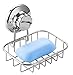 Price comparison product image SANNO Suction Cup Soap Dish Holder, Bar Soap Sponge Holder for Shower, Bathroom, Tub and Kitchen Sink - rust proof stainless steel