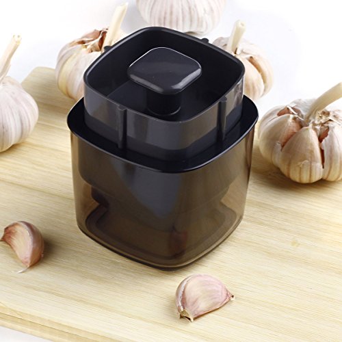 Comenzar Knoblauchpresse, Knoblauchschneider, Knoblauchwürfelschneider, schlagfester Kunststoff mit Edelstahl-Schneidklingen - 4