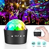 Mini LED Lichteffekte Discokugel: Mini und tragbar Disco Licht, hohe Helligkeit mit kleiner Größe, Enthält einen eingebauten 380mah Akku, USB Ladezeit ca. 1,5 Stunden; Arbeitszeit ca. 3 Stunden. Mit der tragbaren Disco-Lampe können Sie überall eine coole Szene kreieren.