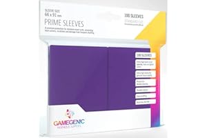 Gamegenic, GGS11021ML Prime SleevesCard Deck Holde, Purple, 100 Pack