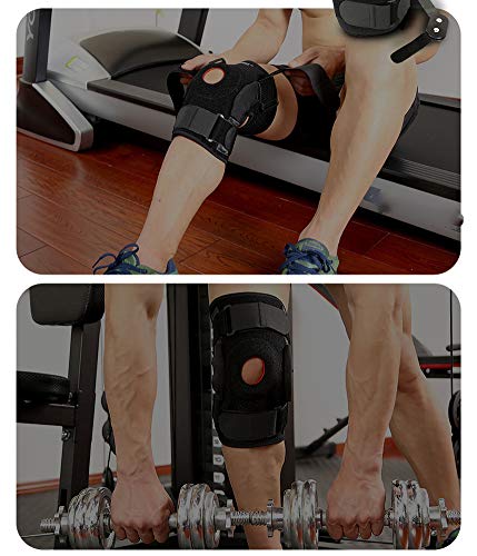 Preisvergleich Produktbild LJXiioo Kniebandage-Kompressionsmanschette für Gelenkschmerzen, Sehnenscheidenentzündung, Arthritis, Laufen, Kniebeugen,2pcs