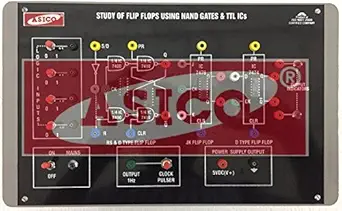 Digital Trainer to study & verify truth tables of Flip Flops using TTL IC's and NAND Gates