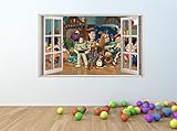 TOY STORY Buzz Woody & Friends Window Effect Vinyl Wall Art Sticker *GIANT SIZE* 100 x 60 cm - pw34