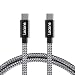 Produktbild Lecone USB C auf USB C 3.1 Verbindungskabel, 10Gbps 4K Video Datatransfer, 0.8m, Nylon geflochten, super für Google Pixel 3/2 XL, MacBook Pro, iPad Pro 2018, Nintendo Switch, Samsung S8/S8+ S9