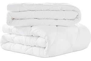 WAVVE Piumino Letto Singolo Quattro 4 Stagioni 135x200 cm, Set Piumino Estivo 150gsm 135 x 200 + Primaverile/Autunnale 300gsm 200x135 = Piumone Invernale Trapunta Caldissimo 450gsm, Bianco