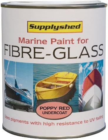 Fibreglass Boat Paint POPPY RED Undercoat 750ml