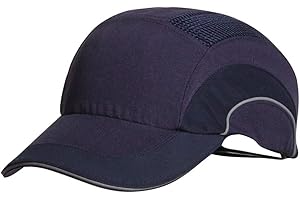 JSP HardCap A1+ Anstoßkappe mit langem Schirm 7 cm – Marineblau | Leichte Schutzkappe für Arbeitsschutz & Industrie (ABR000-000-500)