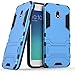 Produktbild SsHhUu Galaxy J3 2017 Hülle, J3 Emerge Hülle, Stoßsichere Dual Layer Hybrid Tasche Schutzhülle mit Ständer für Samsung Galaxy J3 (2017) J3 (2017) DUOS J3 Pro (2017) (5.0") Blue