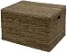 Produktbild korb.outlet Spielzeugtruhe/Wäschetruhe mit Griffen Allzweck-Korb Truhe Aufbewahrung Box aus echtem Rattan 60x45 (Grau Natur)
