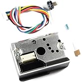 Paradisetronic.com Sharp GP2Y1010AU0F Fine Dust Sensor with Connection Cable, Easy Particle Detection, Air Quality Sensor, Me