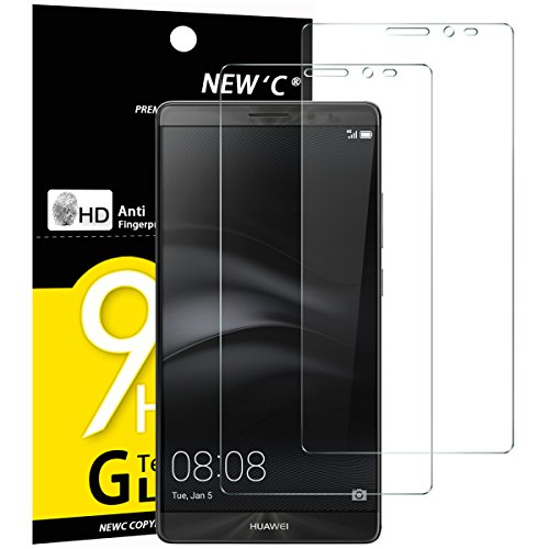 NEW'C Protector de Pantalla para Huawei Mate 8 Vidrio Templado - 2 Unidades