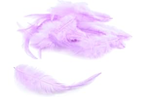 CREATIVERY Piume decorative a forma di gallo, 3 g, circa 8-13 cm (lilla 462H)