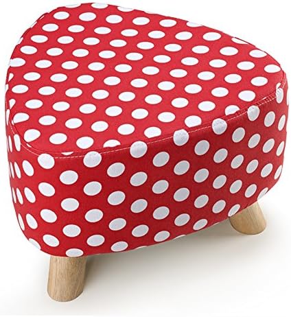 Visual taste Solid wood footstool three feet small stool detachable wash change to shoe stool european style sofa stool-J 39x28cm(15x11inch)