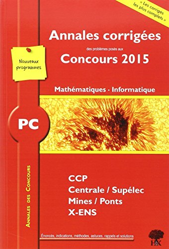 PC Mathématiques Informatique PC Mathématiques Informatique