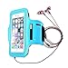 Produktbild A9H Sportarmband Armtasche Wasserabweisend Schweißbeständig Running Armband Etui Case Hülle Schutzhülle Armhalter für Sport/ Laufen/ Joggen für iPhone 6 /6s(4,7) mit Einstellbare Größe, Sicherheitsdesign, Geeignet-blue