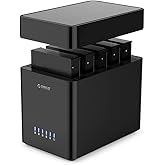 ORICO Docking Station 5 Bahias USB 3.0 Carcasa magnética de Disco Duro de 3,5" para el Disco Duro Externo SATA SATA3.0 5x18TB