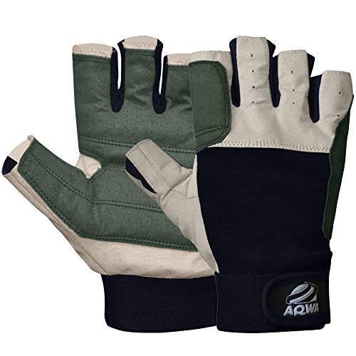 Guantes de navegación AQWA Deckhand Gripy guantes Amara Cut dedo superior calidad