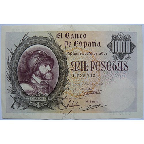 Preisvergleich Produktbild Banknote 1000 Pesetas (Carlos I) – Spanien 1940