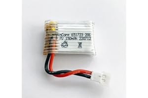 VinCorp 1 batteria Lipo RC 3,7 V 150 mAh 1S 20 C 651723 Walkera droni elicottero Heli Drone, ad esempio: adatto per Amewi Firestorm Syma