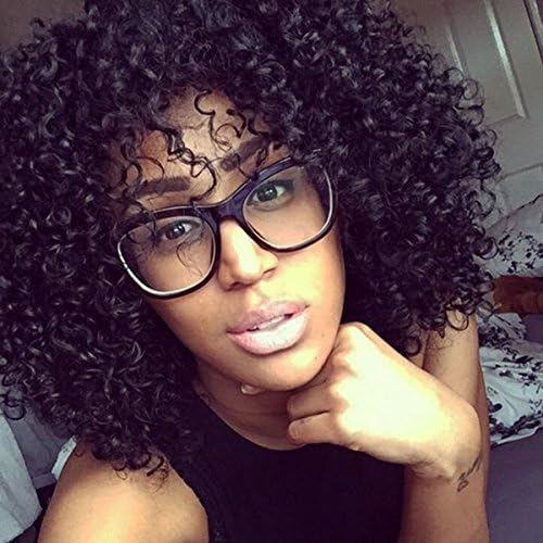 Jolitime Hair Afro Kinky Curly Wigs For Black Women Cheap Curly Synthetic Wigs For African Americans 18Inch