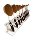 JACKY 10 PCS Brush Storange Place Organizer Clear Acrylic 10 Lattices Cosmetic Display Shelf