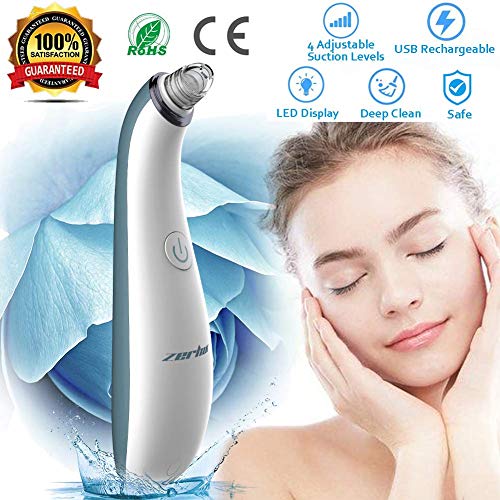 Mitesser Entferner, Vakuum mitesser sauger porenreiniger elektrisch, USB Mitesserentferner gesichts staubsauger Akne Entferner Gerät mit 4 Austauschbaren Reinigungsaufsätzen