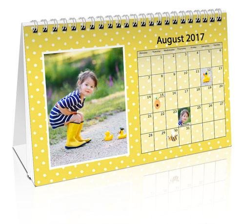 Generic Pesronalised / Customised Photo Calendar 2018 Desk Calendar (6In X 8In)