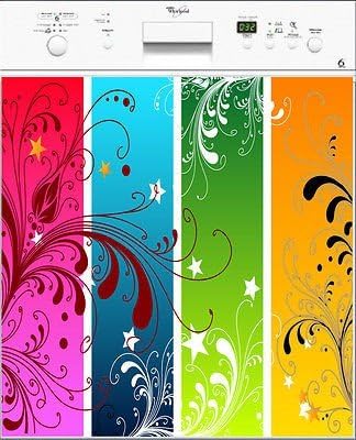 stickersnews – Dishwasher Kitchen Decor Sticker Multicolor 60 Ref 045